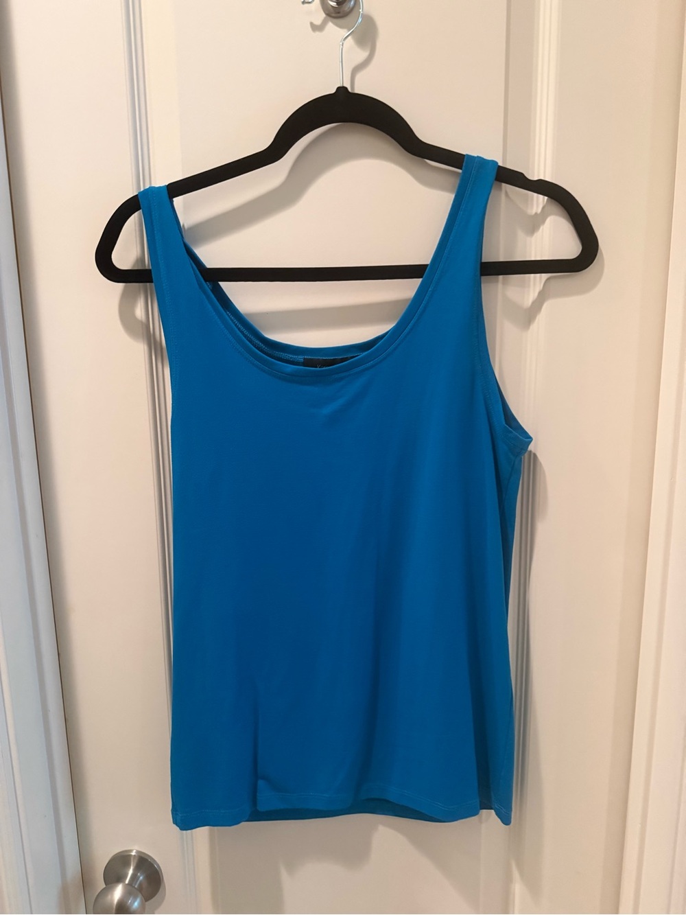 Karen Kane Women's Sleeveless Scoop Neck Tank Top - Blue XL
